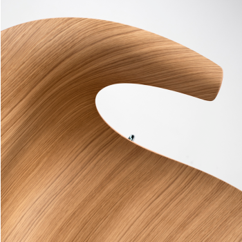 Fauteuil traîneau en bois LOOP 3D - INFINITI