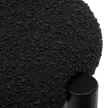 Chaise Nebai en tissu bouclé