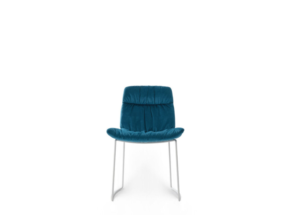 Fauteuil traîneau en tissu NEST - NITESCO
