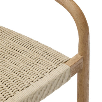 Chaise Nina en bois de terre cuite massif