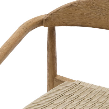 Chaise Nina en bois de terre cuite massif