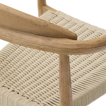 Chaise Nina en bois de terre cuite massif
