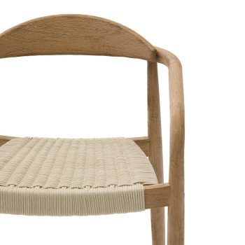 Chaise Nina en bois de terre cuite massif