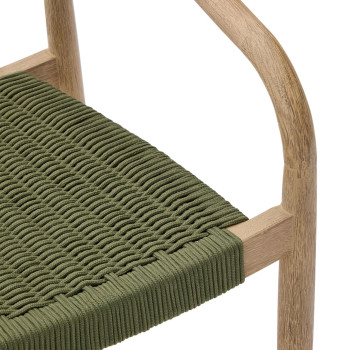 Chaise Nina en bois de terre cuite massif