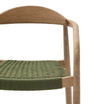 Chaise Nina en bois de terre cuite massif