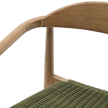 Chaise Nina en bois de terre cuite massif