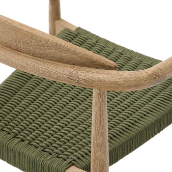 Chaise Nina en bois de terre cuite massif