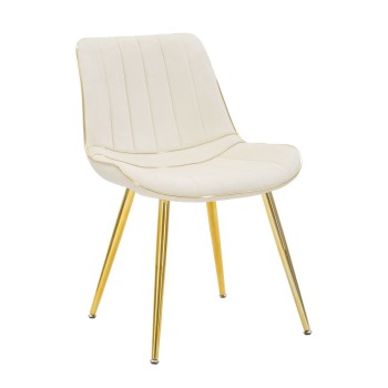 CHAISE PARIS CRÈME/OR ENSEMBLE 2 PCS