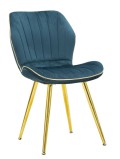 ENSEMBLE DE CHAISES PARIS SPACE TEAL/OR 2 PCS