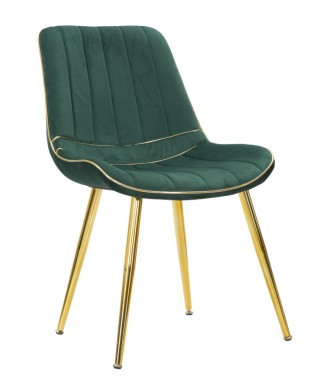 CHAISE PARIS VERT/DORÉ ENSEMBLE 2 PCS