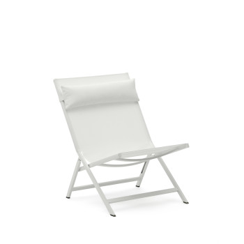 Chaise pliante Canutells en aluminium avec finition grise