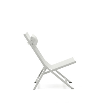 Chaise pliante Canutells en aluminium avec finition grise