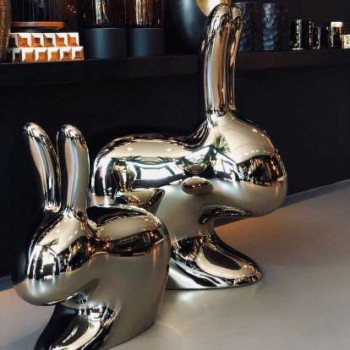 CHAISE RABBIT FINITION MÉTAL 90004 QEEBOO