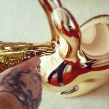 CHAISE RABBIT FINITION MÉTAL 90004 QEEBOO