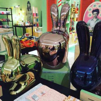 CHAISE RABBIT FINITION MÉTAL 90004 QEEBOO