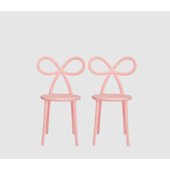 Lot de 2 chaises ruban QEEBOO