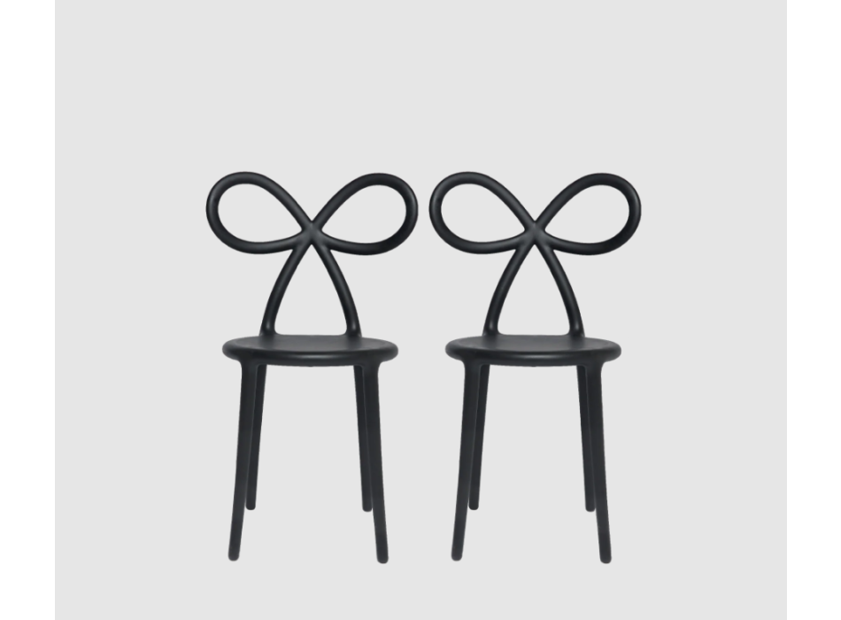 Lot de 2 chaises ruban QEEBOO