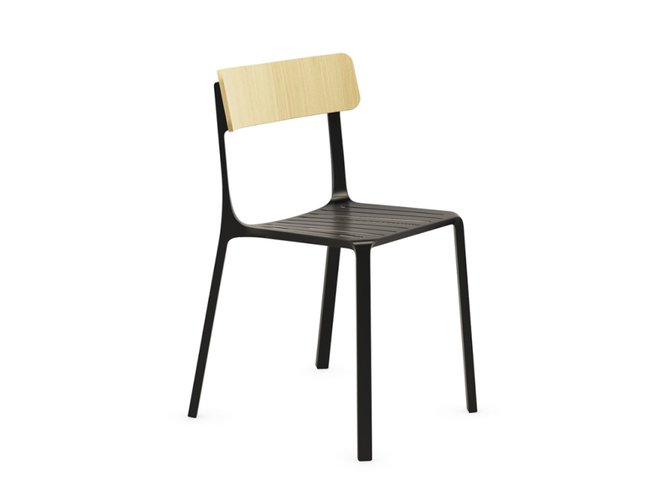Chaise RUELLE avec dossier en bois - INFINITI