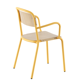 Chaise en bois SKOL avec accoudoirs - INFINITI