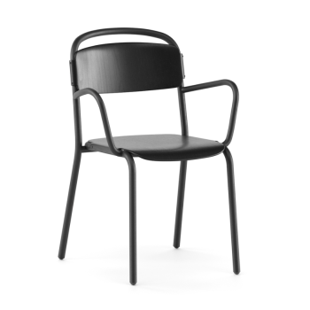 Chaise en bois SKOL avec accoudoirs - INFINITI