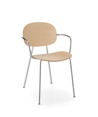 Fauteuil 4 pieds TONDINA avec accoudoirs - INFINITI