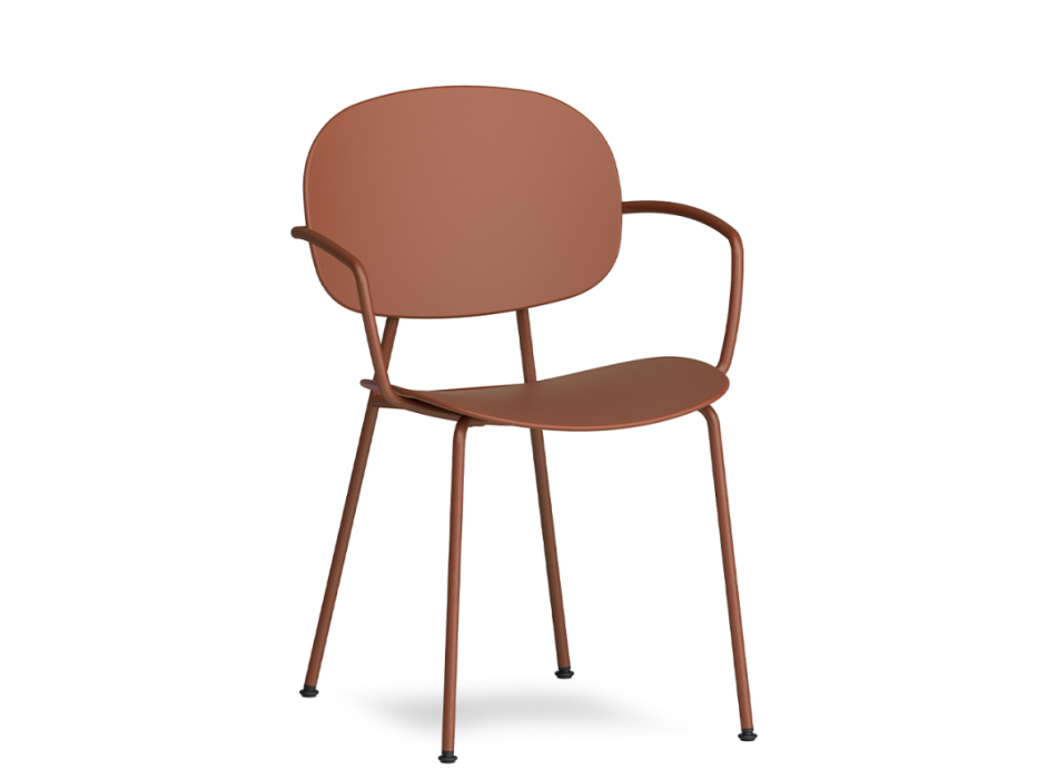 Fauteuil 4 pieds TONDINA POP avec accoudoirs - INFINITI