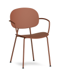 Fauteuil 4 pieds TONDINA POP avec accoudoirs - INFINITI