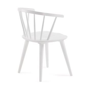 Chaise Trise DM et bois d'hévéa massif laqué