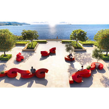 Siège-sculpture modulaire TWIST de Plust