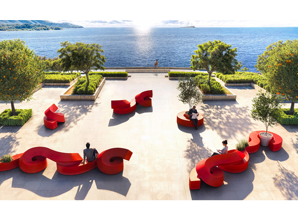 Siège-sculpture modulaire TWIST de Plust