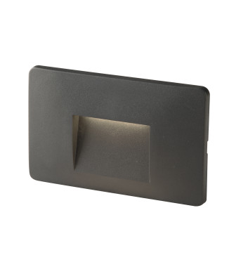 BREEN ÉCLAIRAGE DE MARCHE ENCASTRÉ LED ANTHRACITE 3W 290LM CCT IP65 13X1X8.5CM