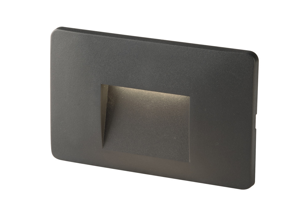 BREEN ÉCLAIRAGE DE MARCHE ENCASTRÉ LED ANTHRACITE 3W 290LM CCT IP65 13X1X8.5CM