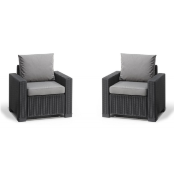 Lot de 2 fauteuils CALIFORNIA KETER