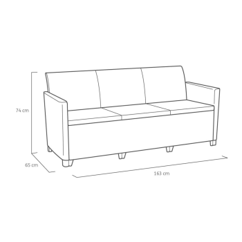 Ensemble de jardin CLAIRE LOUNGE SET KETER