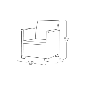 Ensemble de jardin KETER EMMA LOUNGE