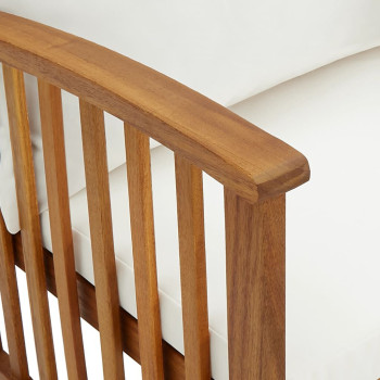 Ensemble de canapés de jardin 5 pièces en bois d'acacia massif