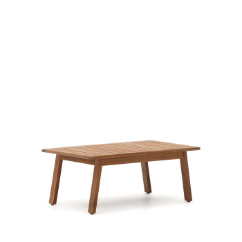 Ensemble Frares composé d'un canapé 2 places, de 2 fauteuils et d'une table basse en bois d'acacia massif