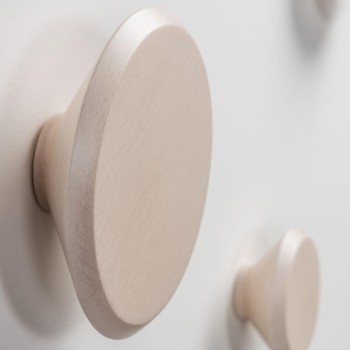 Set Nadua di 3 appendiabiti in legno massello di