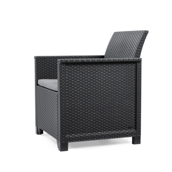 Ensemble de balcon KETER Emma avec table basse et 2 fauteuils