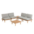 Ensemble Viridis de 4 fauteuils et deux tables FSC 100%