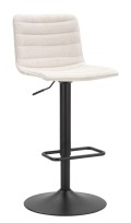 TABOURET DE BAR HAUT BLANC 2 PIÈCES