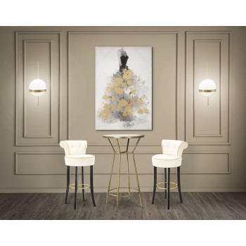 TABOURET DE BAR LUXY CRÈME