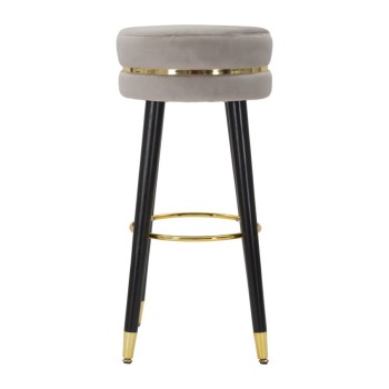 TABOURET DE BAR PARIS GRIS/OR