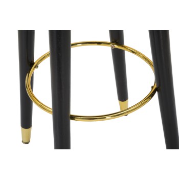 TABOURET DE BAR PARIS GRIS/OR