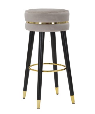 TABOURET DE BAR PARIS GRIS/OR