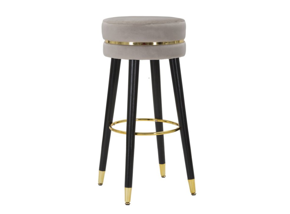 TABOURET DE BAR PARIS GRIS/OR