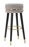 TABOURET DE BAR PARIS GRIS/OR