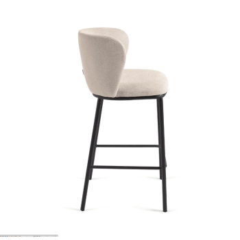 Tabouret en chenille Ciselia, hauteur d'assise 65 cm