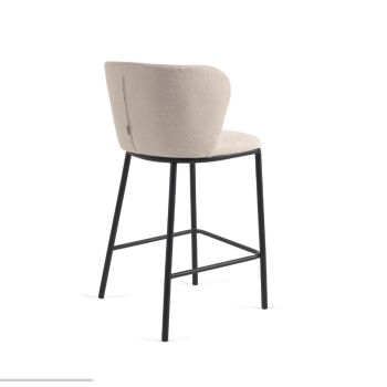 Tabouret en chenille Ciselia, hauteur d'assise 65 cm