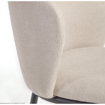 Tabouret en chenille Ciselia, hauteur d'assise 65 cm